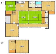 黒髪1丁目貸家（母屋）の間取り画像