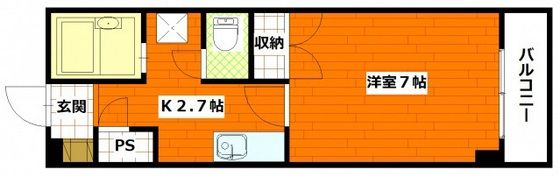 マインドリバーサイドマンションの間取り画像