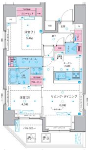 ジェノヴィア東日暮里グリーンヴェールの間取り画像