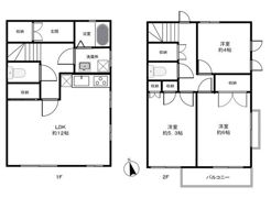 テラスハウスアサヒの間取り画像