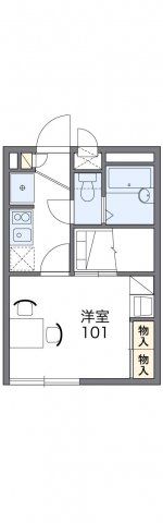 レオパレススズキ2号棟の間取り画像