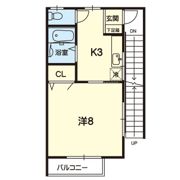 ファミール深川A・Bの間取り画像