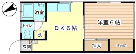 京急本線 追浜 徒歩7分 貸アパートの間取り画像