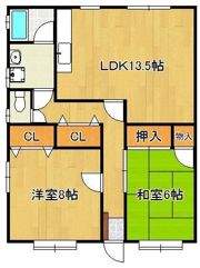 宮の尾ハイツの間取り画像