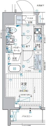GENOVIA西横浜の間取り画像