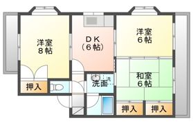 サンハイツ札元Bの間取り画像