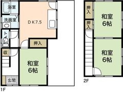 小田貸家（戸坂山根2丁目）の間取り画像