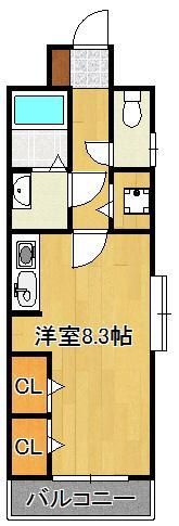 ギャラン小文字の間取り画像