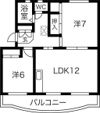グリーンハイツ萩丘Bの間取り画像
