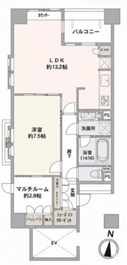 グレーシアハイム横浜台町の間取り画像