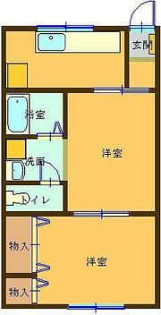 富士コーポの間取り画像