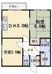 樋本ハイツの間取り画像