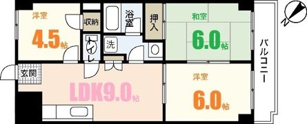 レジデンスウエキの間取り画像