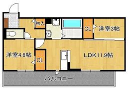 ストレイト葛葉の間取り画像