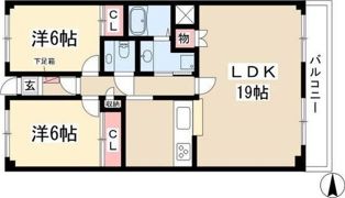 ビラ三秀山中の間取り画像