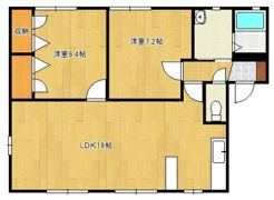 ラフィネ・香嵐 B棟の間取り画像