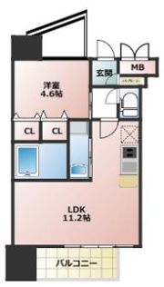 プレジオ十三の間取り画像