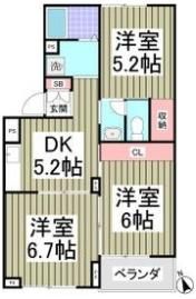 ペアパレスの間取り画像