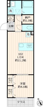 仮称メゾンブルーの間取り画像