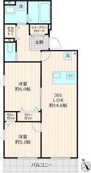 仮称メゾンブルーの間取り画像