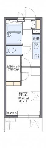 レオパレスグリーン サカエの間取り画像