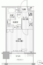 コスモグランス南品川の間取り画像