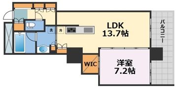 ローレルタワー難波の間取り画像