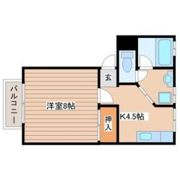 レジデンス黒木の間取り画像