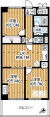 ライオンズマンション東品川の間取り画像