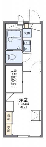 レオパレスらくしんの間取り画像