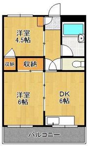 オアシス片野IIの間取り画像