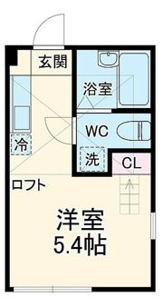 ハーミットクラブハウス弘明寺Ⅱの間取り画像