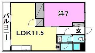 尾崎マンションの間取り画像