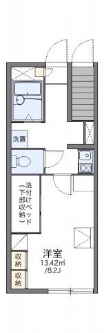 レオパレス中浜2番館の間取り画像