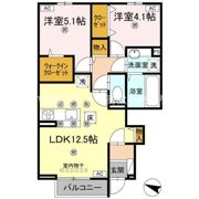 ラ・フルールⅡの間取り画像