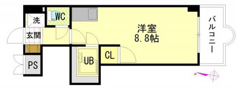 セントラルリバー祇園の間取り画像