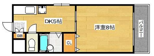 Cube山手町の間取り画像