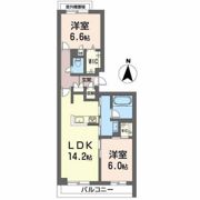 べレオガーデンズ上中野の間取り画像