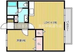グリーンヒルズ香川D棟の間取り画像