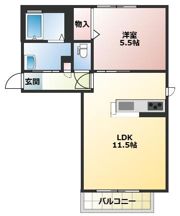 ファミールKの間取り画像