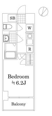 GENOVIA阪東橋Ⅱskygardenの間取り画像
