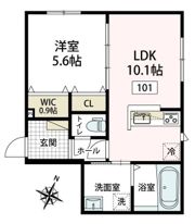 アローラ富岡の間取り画像
