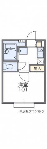 レオパレスパルファンの間取り画像