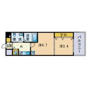 F・PARC西新の間取り画像