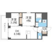 リヴェント難波ウエストの間取り画像
