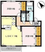 カメリア Ⅱの間取り画像
