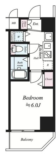 スワンズシティ難波南の間取り画像
