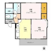 ユーハイツの間取り画像