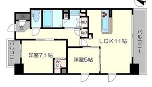 シティカレント新大阪の間取り画像