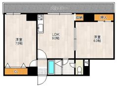 レクシア木川東の間取り画像
